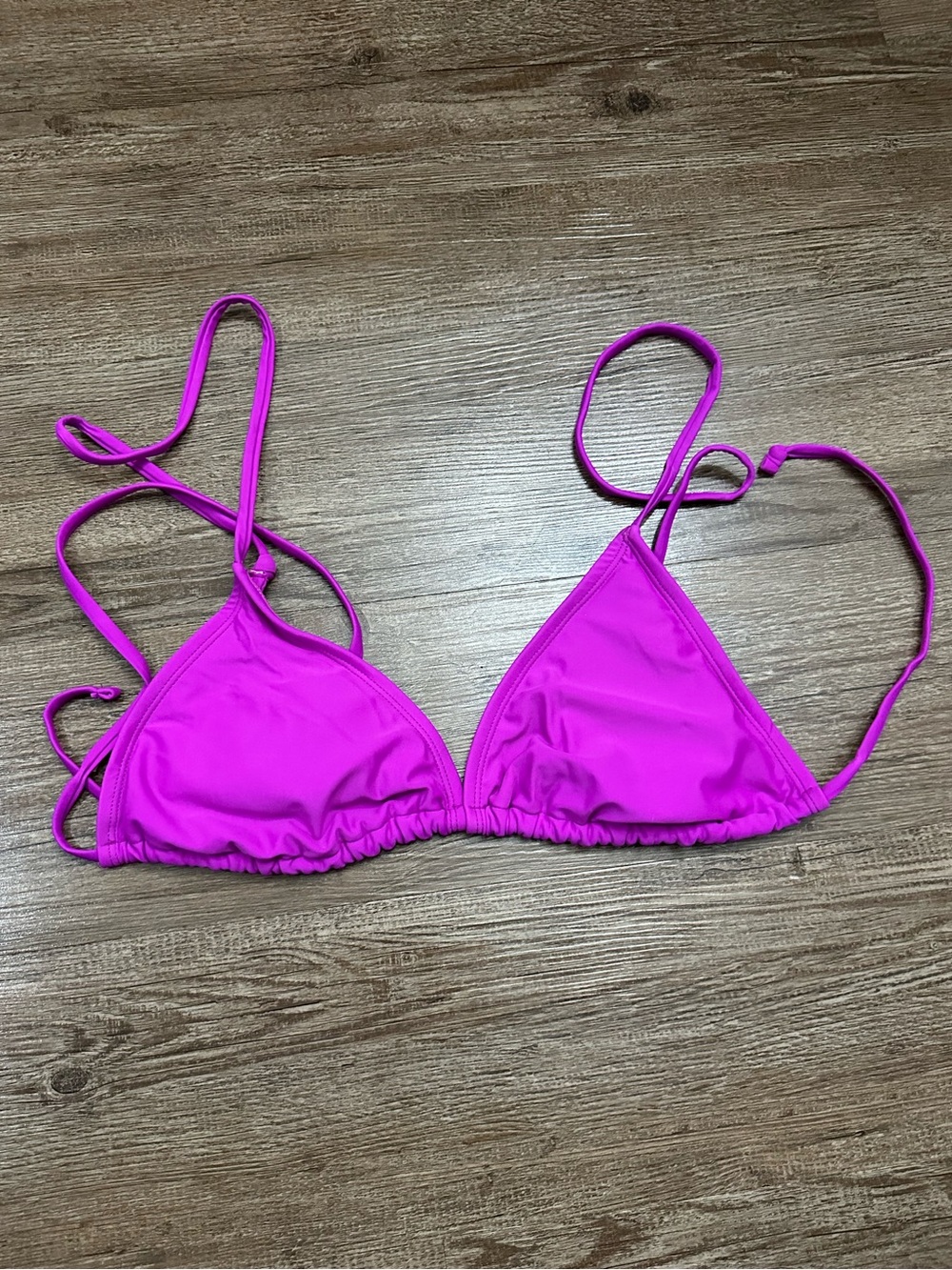 Bright Purple Triangle Swim Top - Joe Boxer